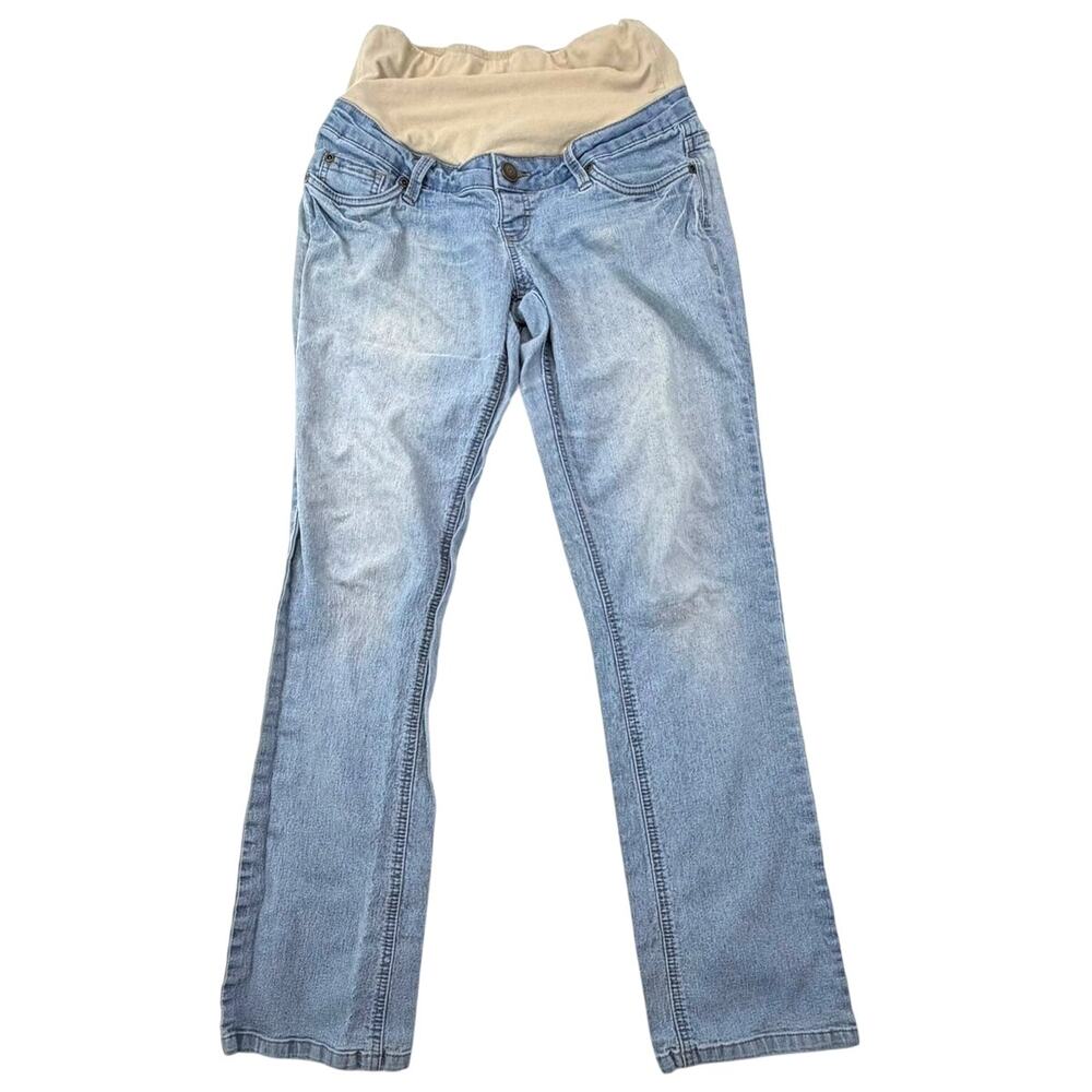 Hybrid & Company Maternity Jeans Women's Small Pregnancy Straight Denim Stretchy